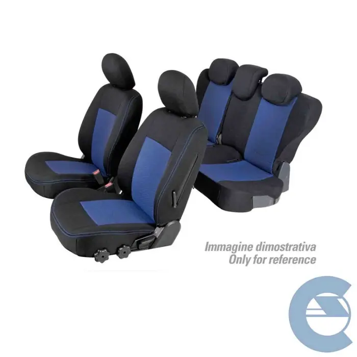 Set Coprisedili Superior Nero/blu Kia Rio 3p Serie 20000 Coprisedili Su Misura Qd20109d Soddisfatti O Rimborsati