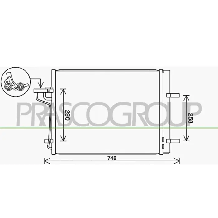 Ultimissimo Modello Condensatore Per Ford Kuga Dal 2013 Al 2016