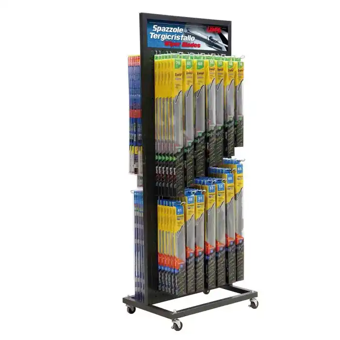 Carrello Espositore Con Ruote Spazzole Tergicristallo Espositori Tergi Lampa Tergicristalli Vendita Finale