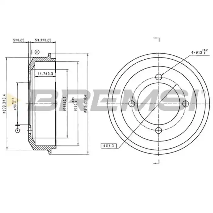 Prezzo Conveniente Tamburo Freno Posteriore Hyundai Accent I Cr5825 58411-22000 Verniciato Bremsi