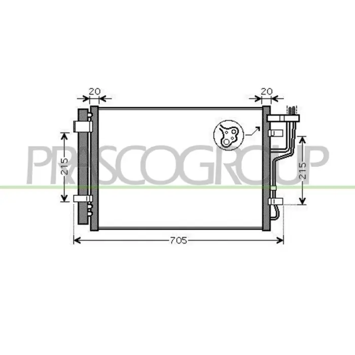 Condensatore Per Hyundai I30 Dal 2007 Al 2010 Promo Stagionale