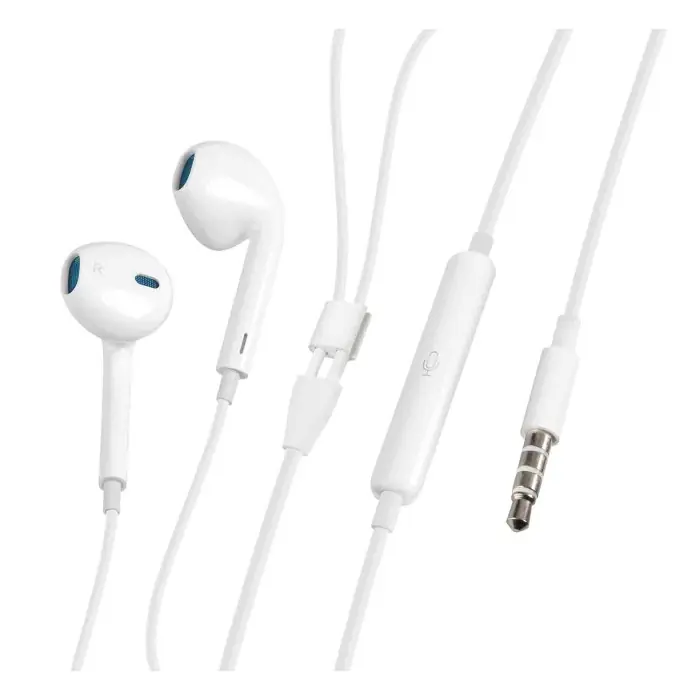 Reso Gratuito Linea Essentials Auricolare Stereo A Capsula Con Microfono 120 Cm Bianco Linea Essentials Accessori Telefonia