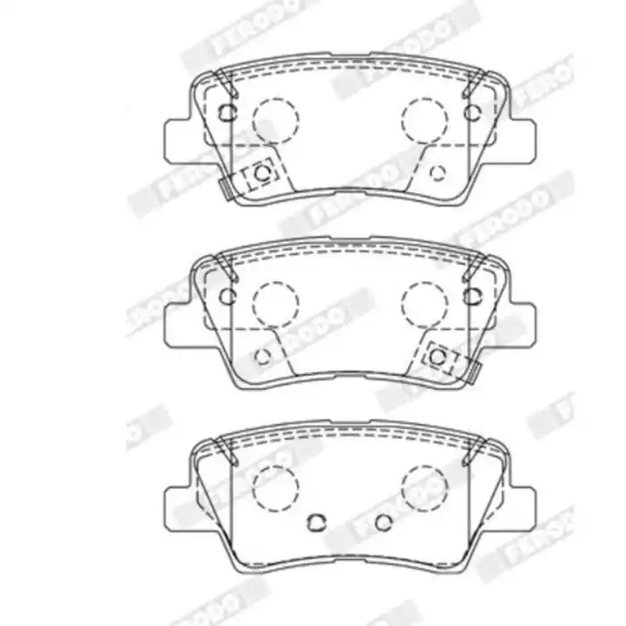 Kit pastiglie freno, Freno a disco FDB5041 FERODO per HYUNDAI KIA Occasione Imperdibile