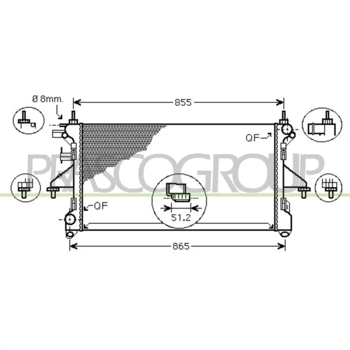 Radiatore Per Citroen Jumper Dal 2006 Al 2014 Prezzo Conveniente