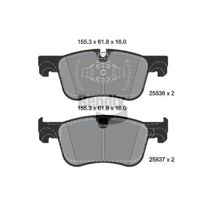 Kit pastiglie freno, Freno a disco BPD2374 BENDIX BRAKING per PEUGEOT CITROEN Occasione Imperdibile