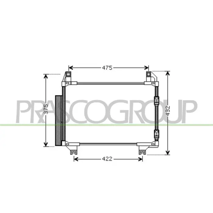 Bestseller Condensatore Per Toyota Yaris Dal 2006 Al 2009
