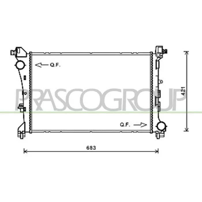 Radiatore Per Fiat 500 L Dal 2012 Al 2017 Miglior Prezzo