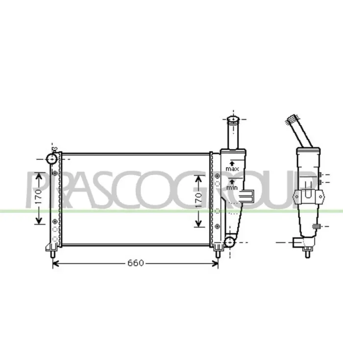 Radiatore Per Fiat Punto Dal 1999 Al 2003 Offerta Speciale