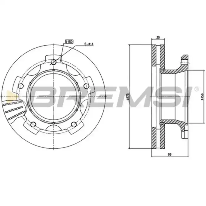Disco Freno Posteriore Isuzu Forward F Ventilato Vendita Finale