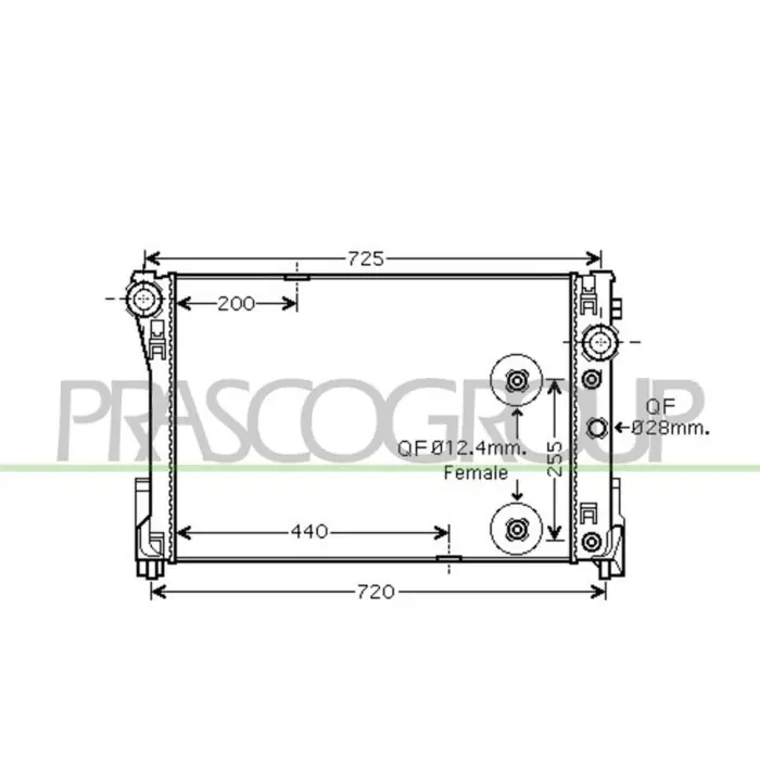 Radiatore Per Mercedes C Class (w204/s204) Dal 2007 Al 2010 Offerta Del Giorno