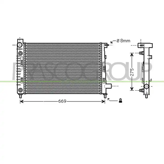 Radiatore Per Mercedes A Class (w168) Dal 1997 Al 2001 Compra Oggi Stesso