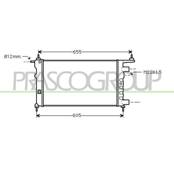Bestseller Radiatore Per Opel/vauxhall Corsa B/combo Dal 1993 Al 1997