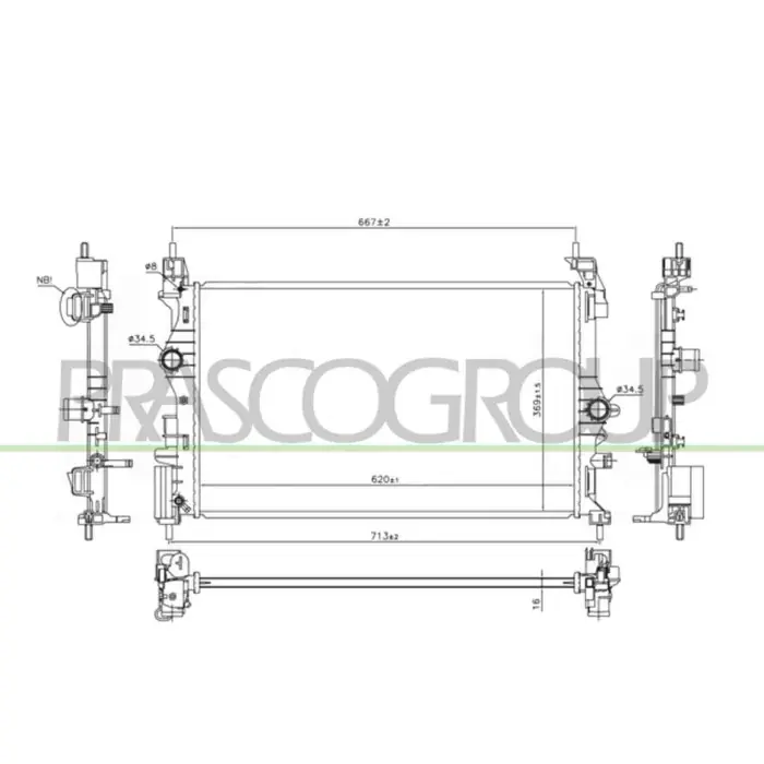 Compra Adesso Radiatore Per Opel/vauxhall Corsa E Dal 2015 Al 2019