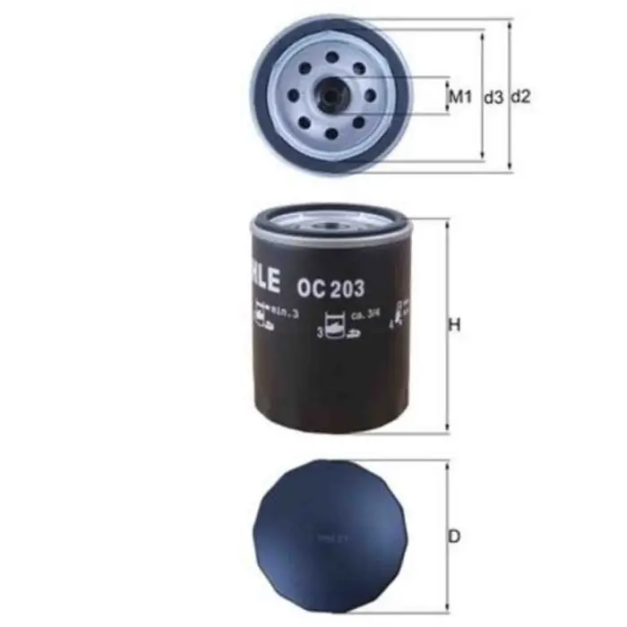 Offerta Filtro olio OC 203 KNECHT per FORD MAZDA