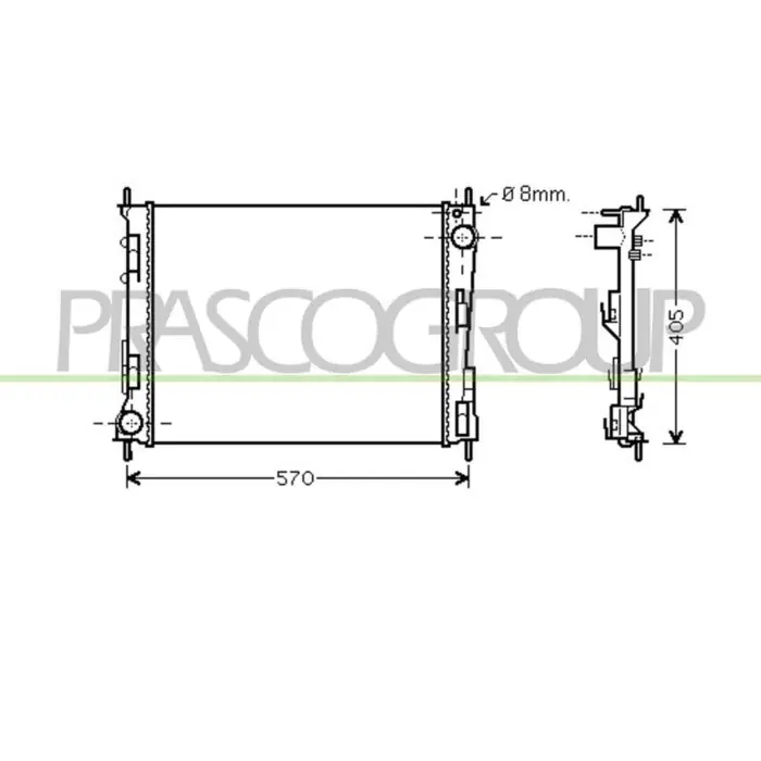 Radiatore Per Renault Twingo Dal 1993 Al 1998 Prezzo Basso