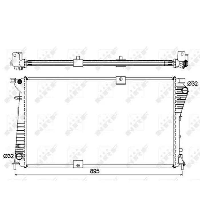 Bestseller Radiatore, Raffreddamento motore 53123 NRF per RENAULT OPEL NISSAN